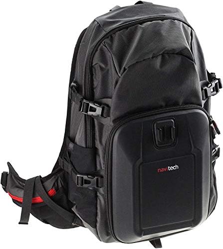 Navitech Action Camera Backpack & Grey Storage Case with Integrated Chest Strap - Съвместимост с екшън камера Victure
