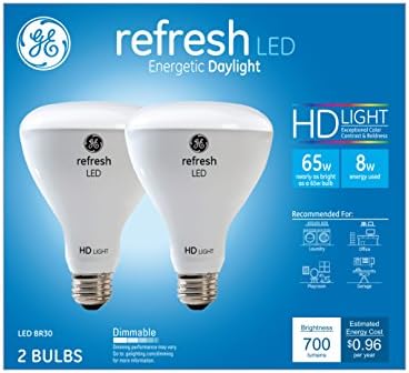 Led лампа GE Refresh HD BR30, Подмяна на 65 W, Дневна светлина, 2 опаковки