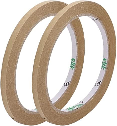 EuisdanAA 2pcs 5mmx23M Marking Seal Pack Hot Стопява Adhesive Electric Insulation Tape Tawny (2pcs 5mmx23M Paquete de