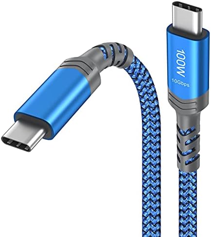 USB кабел C до USB C,Excgood [6.6 ft] 100W USB-C 3.1 Gen2 20V/5A Power Delivery кабел за зареждане Кабел,4K Видео,трансфер