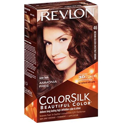 Revlon Colorsilk Красив Цвят, Средно Златисто-кестен кафяв [46] 1 ea