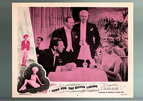 ПЛАКАТ НА ФИЛМА: LOOK FOR THE SILVER ПОДПЛАТА-LOBBY CARD 8-ПРЕИЗДАВАНЕ 1956-JUNE HAVER VF