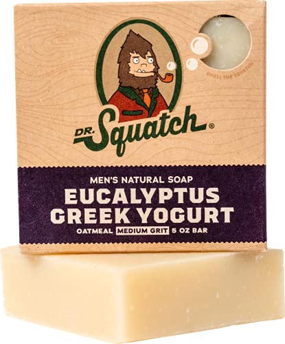 Отшелушивающее сапун за мъже с овесена търкане – Евкалипт Greek Yogurt – Man ' s Delight with Moisturizing Yogurt and