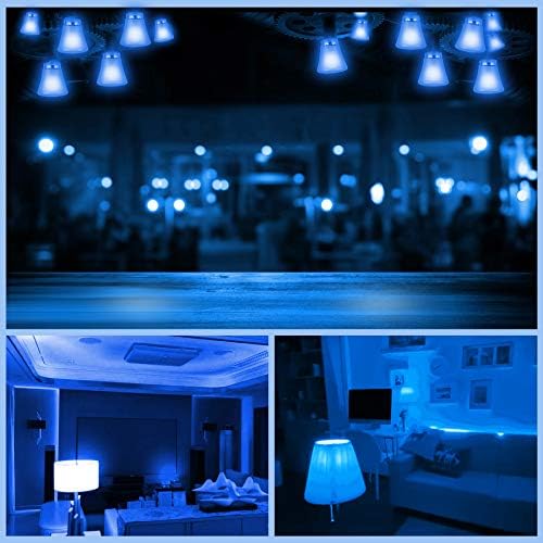 Pack-24 2W LED Colored Light Bulb S14 Colored LED String Light Bulbs for Wedding Хелоуин Christmas Party Bar Mood Ambiance Decor (Многоцветен 24-Pack)