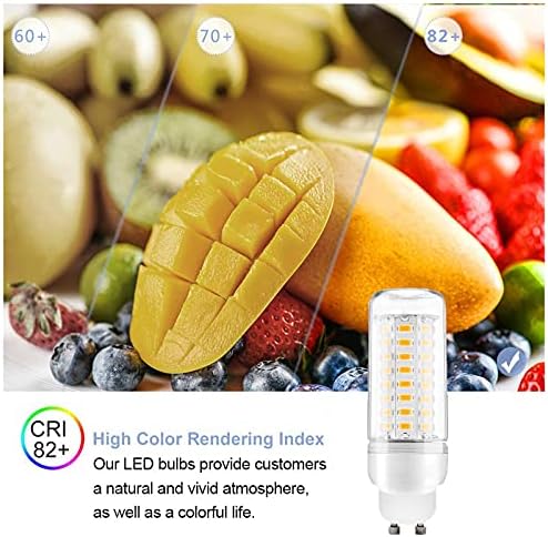UYBAG GU10 LED Corn Bulbs 12W/1200lm 120W Halogen lamp Equivalent (Warm White 3000K) 230V 360°Beam Angle No Flickering
