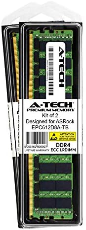 A-Tech 128GB Kit (2 x 64GB) за ASRock EPC612D8A-TB - DDR4 PC4-21300 2666MHz ECC Load Reduced LRDIMM 4rx4 - Server Memory
