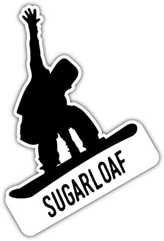 Sugarloaf Maine Ski Приключения Souvenir Е 4-Инчов Винил Decal Sticker Board Design