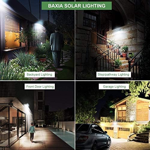 BAXIA Solar TECHNOLOGY Outdoor Lights, Wireless 100 LED Solar Motion Sensor Светлини Waterproof Wall Security Lighting
