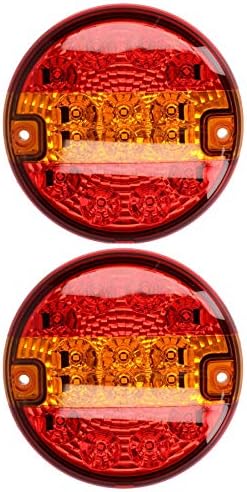 AB Tools Round LED Truck Tail Light Lamp for Trailers Caravans 12v или 24v 2 Pack