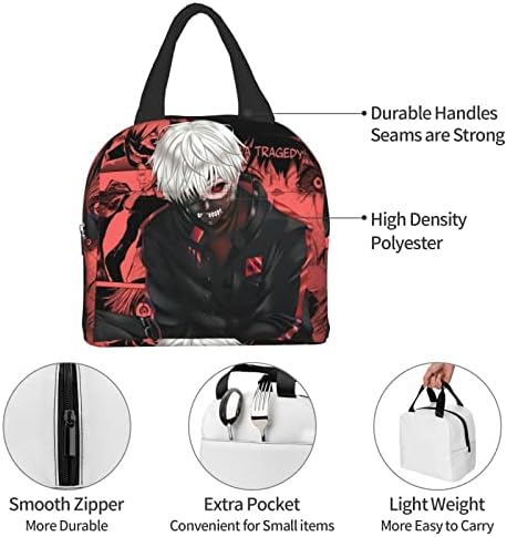 Tokyo Ghoul Аниме Portable Cooler Bag Cooler Box, Мъжки и женски на Работния Обяд на бокс