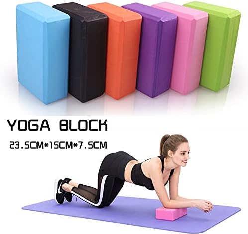 U1_Net_Work Yoga Block Комплект от 2 пеноблоков 9x6x3 Yoga Bricks EVA, Без мирис с Висока плътност Begginers Friendly