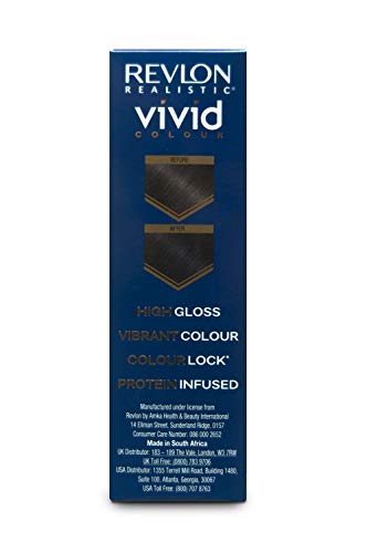 Revlon Реалистичен Vivid Color Protein е Infused Permanent Color Hair Dye with Color Lock Technology, Midnight Ink 110ml