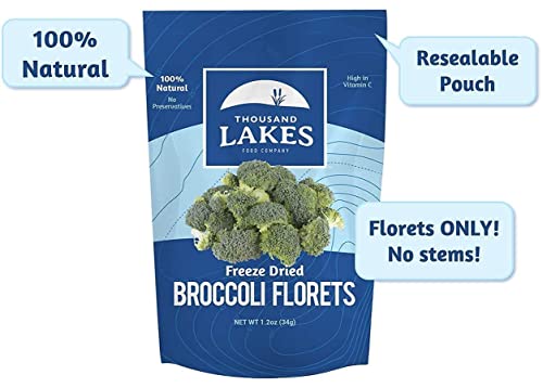 Хиляда Езера Лиофилизирани сушени плодове и зеленчуци - Броколи и Карфиол Розички 2-pack-Пакет | Зеленчуци | Без