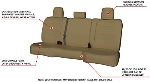 На задната СЕДАЛКА: ShearComfort Потребителски водоустойчиви калъфи Cordura Seat Covers за Chevy Cruze (-) в кафяв