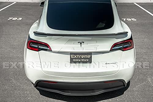 Extreme Online Store Замяна за 2020-Present Tesla Model Y | M4 Performance Style Carbon Fiber Задната част на капака на
