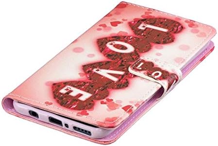 Калъф за мобилен Телефон Great Love Pattern Хоризонтален Флип Кожен Калъф Huawei P30 Lite, с Държач и Слотове за карти
