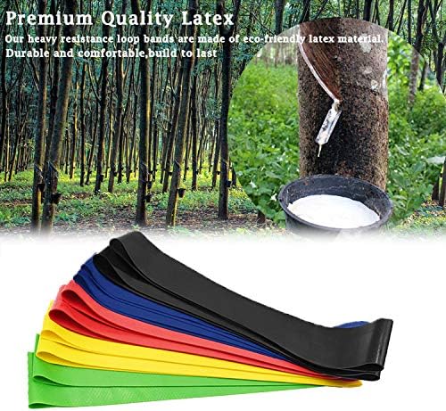 LCJHOMTOO Resistance Loop Exercise Bands for Home Fitness, Stretching, Strength Training, Physical Therapy, Workout Bands