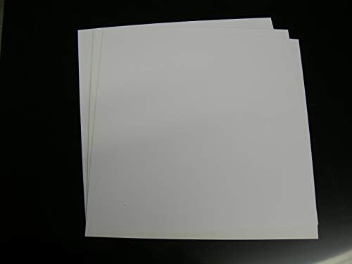 Бял стирол Полистирол Термоформовочный Пластмасов лист .020 с Дебелина 12 x 12