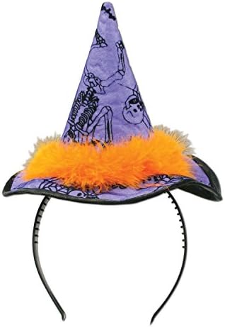 Beistle Halloween Witch Hat Headband Party Аксесоар (1/pkg) Pkg/3