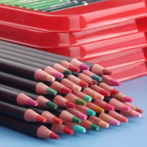 Цветни моливи HGVVNM, Професионален набор от 180 цветове, Меки Восъчни Ядра, Художествени пособия за рисуване, Скициране,