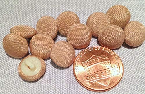 NP - 12 Тан Тъкан, Покрита с Леко имат куполна пластмасово опашка Копчета 3/8 10 мм 7854 - WHM - Копчета за домашни