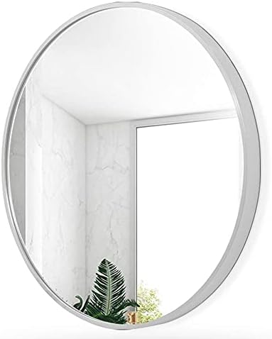 Огледала LZQBD,Огледало за Баня Модерно Минималистичное Кръгло Огледало Взрывозащищенное Висока Резолюция Матирано Алуминиево