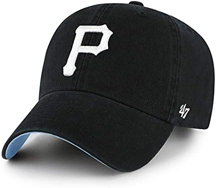 '47 MLB Pittsburgh Pirates Ball Park Clean Up Регулируема Шапка, Възрастен Един Размер Подходящ за Всички.