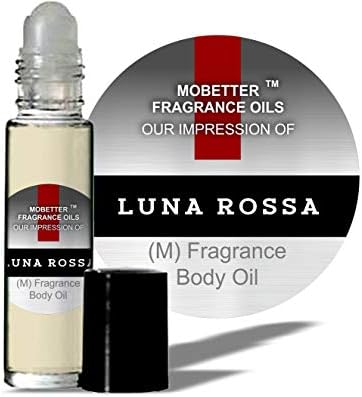 MoBetter Fragrance Oils' Our Impression of Lunna R o s s a Cologne Men-Body Oil 1/3 oz roll on Glass Bottle