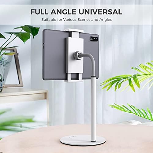 XIDU Tablet Stand Holder, Tablet Holder for Desk 360° Rotating Portable Cell Phone Stand Height Adjustable Compatible with iPad Mini/Air/Pro, Kindle Support 5-12 Таблети or Phone