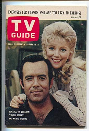 TV Guide 1/18/1964-Bonanza-Pernell Roberts-Kathie Browne cover-Илинойс-Без етикет-копие на павилион-VF-