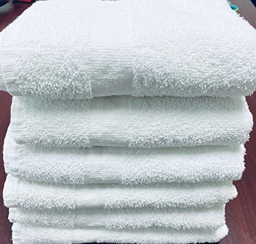 Кърпи N More 12 Pack White 22x44 Bath Towel Cotton for Absorbent Easy Care-Home, Gym, Hotels/Motels, use