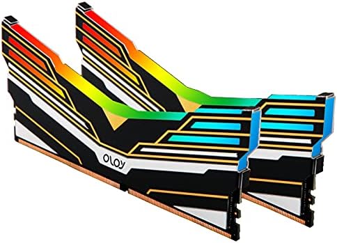 OLOy DDR4 RAM 16GB (2x8GB) Warhawk-R Rainbow Light RGB (Non-SYNC) 2400 MHz CL17 1.2 V 288-Pin Gaming Desktop UDIMM (MD4U0824170BKKDA)