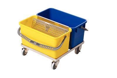 W-9 - SlimT Double Bucket Cart, Micronova - SlimT Wringer - Each
