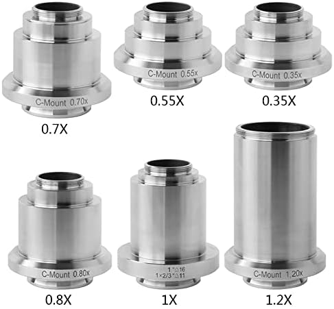 TYZK Микроскоп комплект 0.35 x 0.55 x 0.7 X 0.8 X 1x 1.2 X 1.5 X 2.25 x Тринокулярный микроскоп, Камера C за монтиране