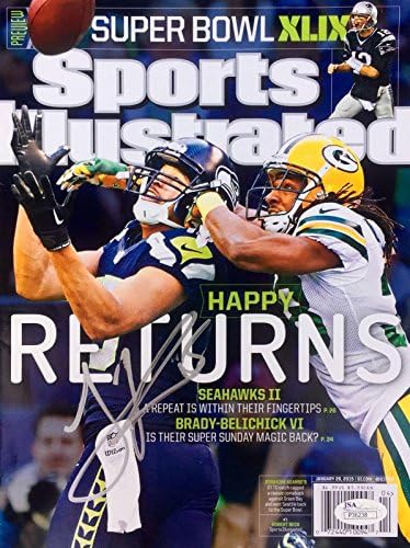 Джърмейн Kearse Sports Illustrated (26 януари 2014) Signed NL Magazine Jsa - Списания NFL с автограф