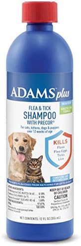 Plus Flea & Tick Shampoo with Precor, за кучета и Котки, Формула за чувствителна кожа, Свеж аромат