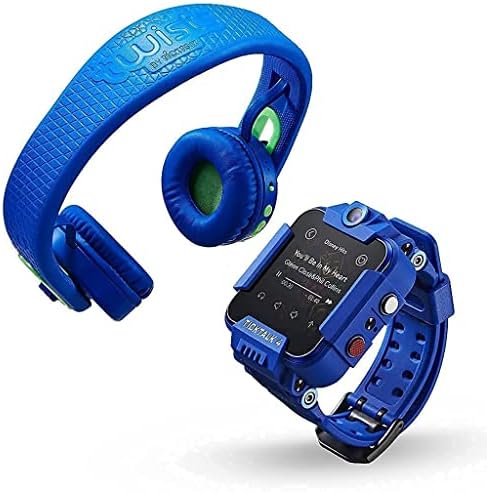 Blue TickTalk 4 Kids Smartwatch with Blue Twists Headphones Пакет (Червен джоб в мрежата на at&T)