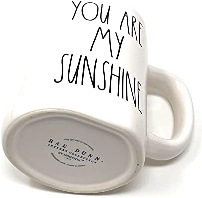 Rae Dunn by Magenta YOU ARE MY SUNSHINE Ceramic LL Tea Coffee Mug With Yellow Interior 2020 Limited Edition