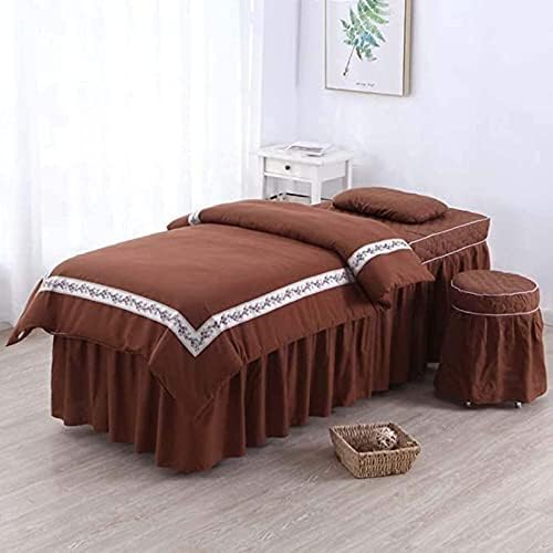 GUOJM Пола Лист Масаж Физиотерапия Спално Бельо, Покривки за легло-Jade Simple Beauty Salon Bed Cover Massage Table Sheet