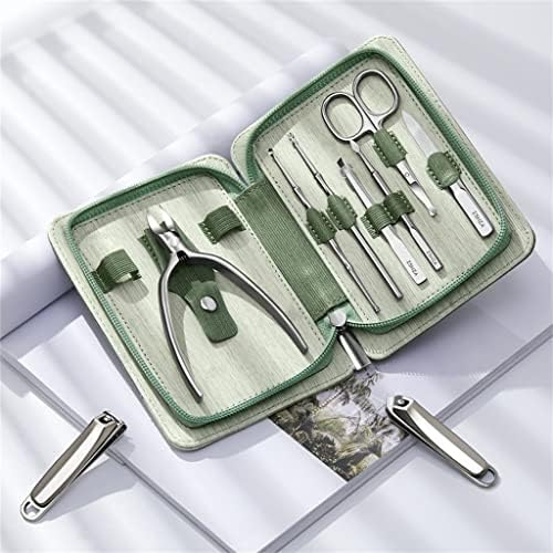 TJLSS Маникюр, определени Ножица за нокти Ножици за кожичките Файл Педикюр Клещи Инструмент Комплекти за лична хигиена (цвят : B размер : един размер)