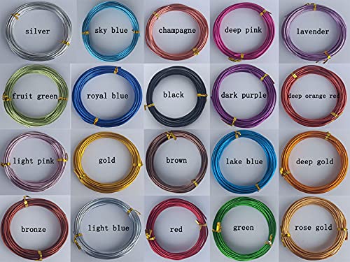 Йо-Yo2015 Занаят Алуминиева Тел 328 фута 20 Цвята на Гъвкави Анодизиран Занаятчийски Тел за Изработката на бижута,Занаяти,направи