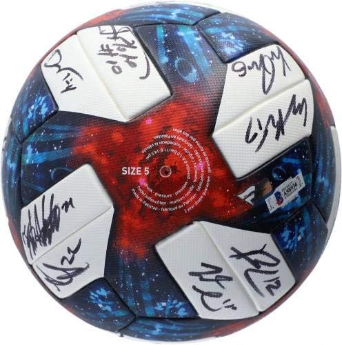 Real Salt Lake Autographed Match-Стари футболна топка от сезона MLS 2019 23 надписи - A58936 - Футболни топки с автографи