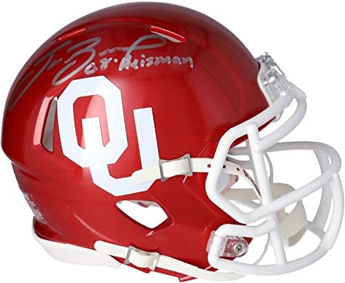 Sam Bradford Oklahoma Sooners Autographed Riddell Speed Mini Helmet with08 Heisman Надпис - Autographed College Mini Helmets