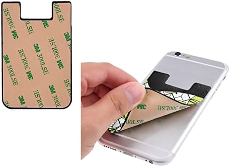 Зелени Листа Телефон, Портфейл,Притежател на Кредитна Карта, Номер 3 м Залепваща Нож В Чантата си Джоб за Носене на Mate