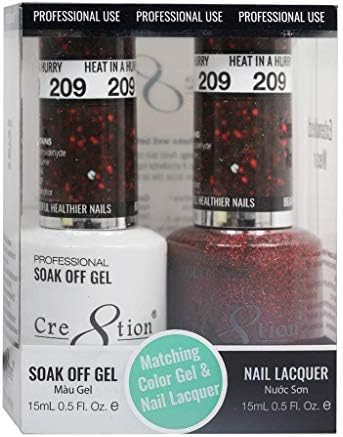 [183 Финес] Cre8tion [DuoGel] Perfect Color Matching Gel Soak Off & Nail Lacquer Color Комбо Пакет 15mL/0.5 fl oz Пакет