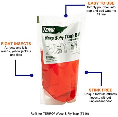 Terro T517 Wasp & Fly Капана - Зареждане, 755624 , Червен