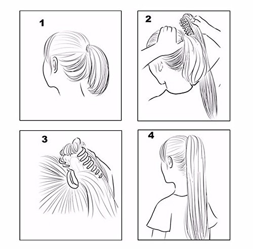 Greatremy 18 Body Wave Claw Опашка Clip in Hair Extensions Термостойкое Синтетично Влакно 33