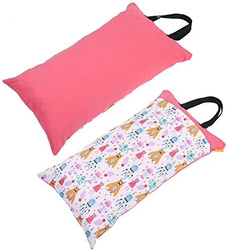 Meiyya Summer Enjoyment Waterproof Baby Cloth Diaper Bag, Large Wet/Dry Cloth Diaper Bag Waterproof Baby Inserts Nappy Laundry Storage Bag(EF207)
