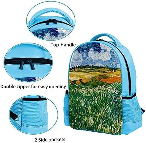 Carry on Travel Backpack Casual Universal Stylish Rucksack,живопис country field