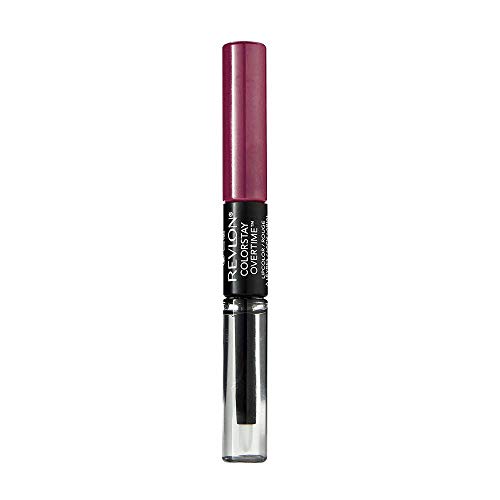Revlon ColorStay Overtime Liquid Lip Color, Non-Stop Cherry [010] 0,07 унция (опаковка от 2 броя)
